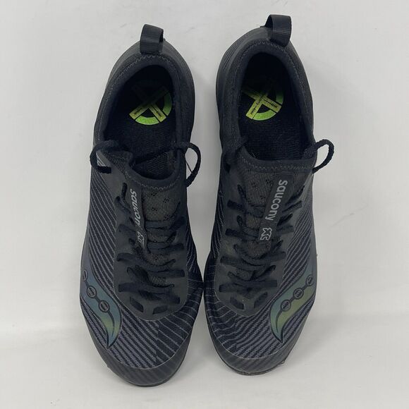 Saucony Havok XC Shoes Mens 7 Black Mesh Lightweight Running Spikeless Sneakers - Picture 9 of 16